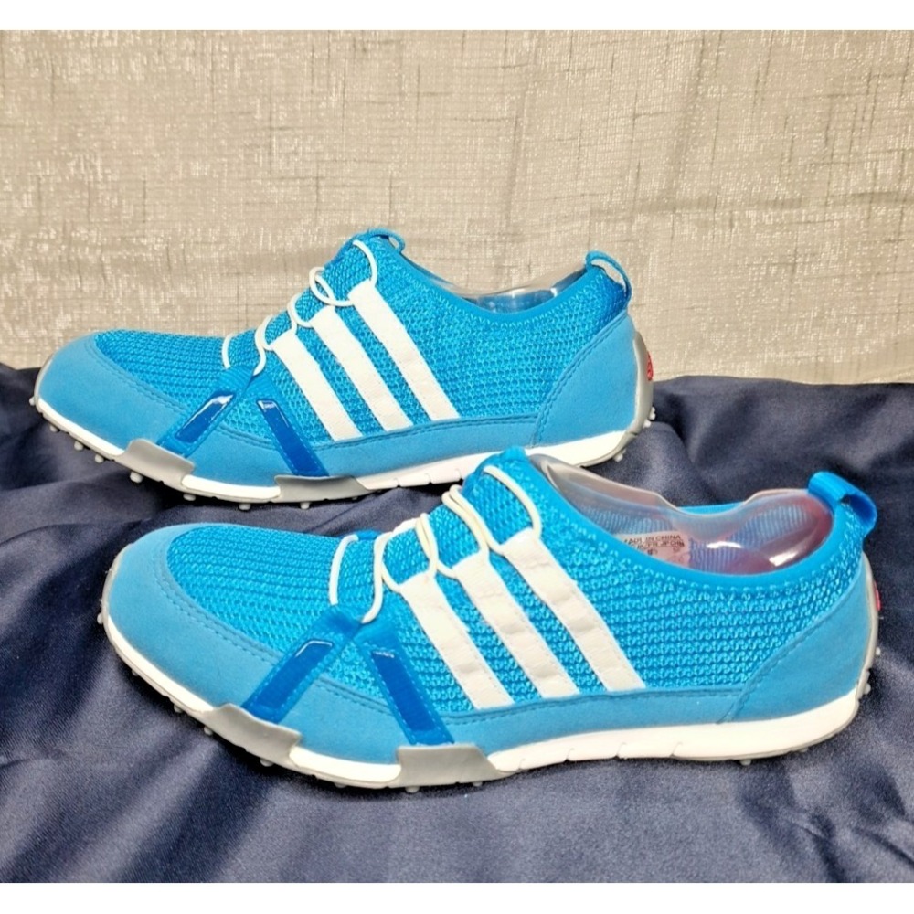 Adidas Women's Climacool Ballerina Golf Shoes Teal Aqua Blue Colorway Size 7 New